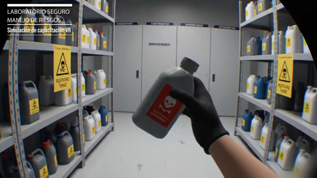 laboratorio seguro manejo de riesgos VR