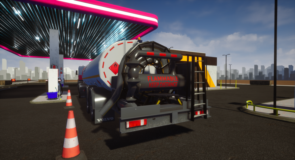 descarga de combustible simulacion VR